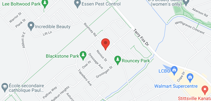 map of 544 ROUNCEY ROAD